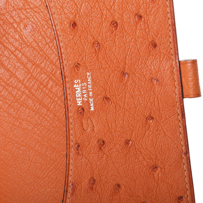 Hermes Ostrich Vision Agenda Cover PM Orange 6 of 6