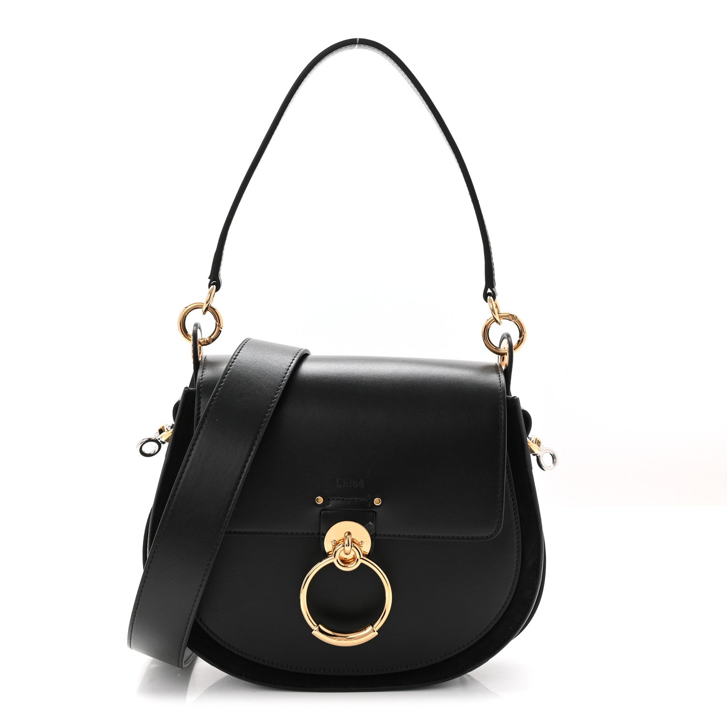 Chloe Calfskin Large Tess Bag Black 1 of 19