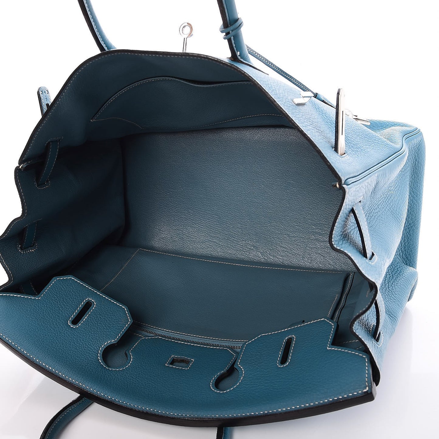 Taurillon Clemence Birkin 35 Blue Jean