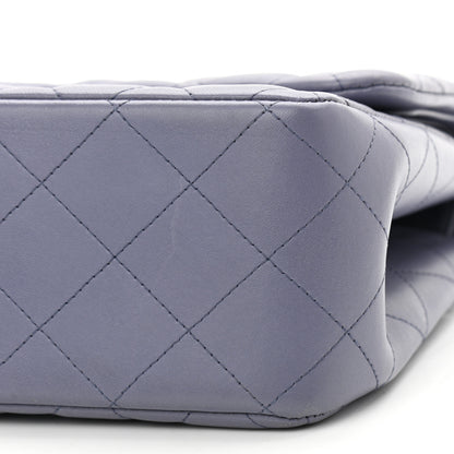 Chanel Lambskin Quilted Jumbo Double Flap Light Purple 10 of 14