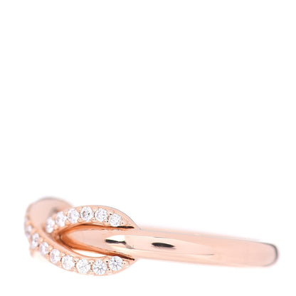 Tiffany 18K Rose Gold Diamond Infinity Ring 47 4 3 of 5