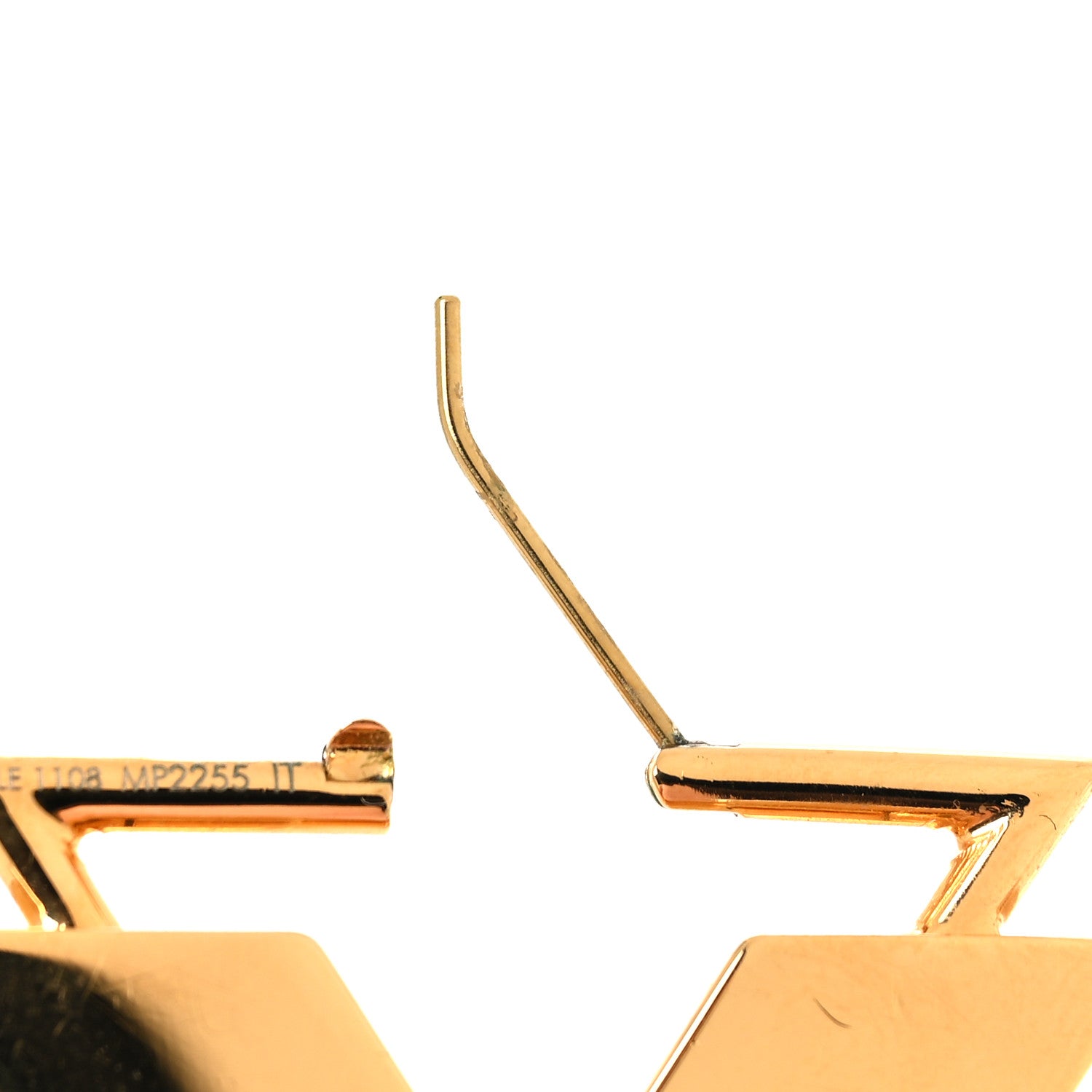 Louis Vuitton V Single Chain Drop Earring Gold 3 of 5