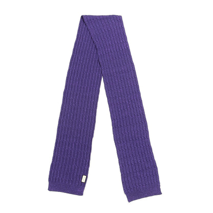 Gucci Wool Knit Shine Reg Scarf Parma Violet Dark Purple 2 of 4