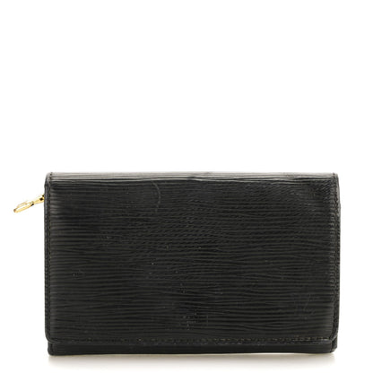 Louis Vuitton Epi Porte-Monnaie Billets Tresor Wallet Black 1 of 7