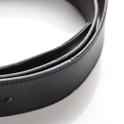 Hermes Box Togo 32mm Belt Strap 80 Black Chocolate 4 of 10