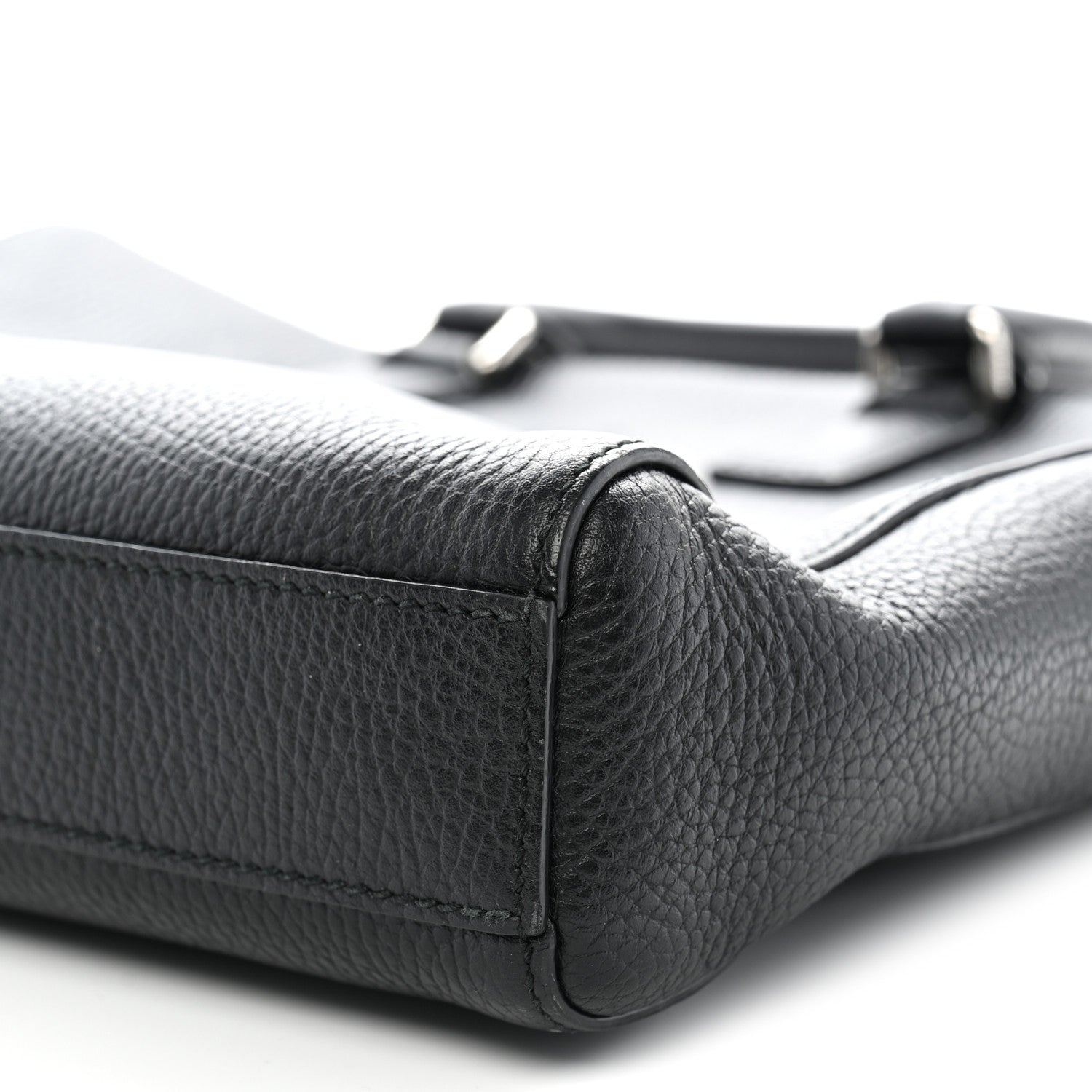 Gucci Pebbled Calfskin Briefcase Black 10 of 13