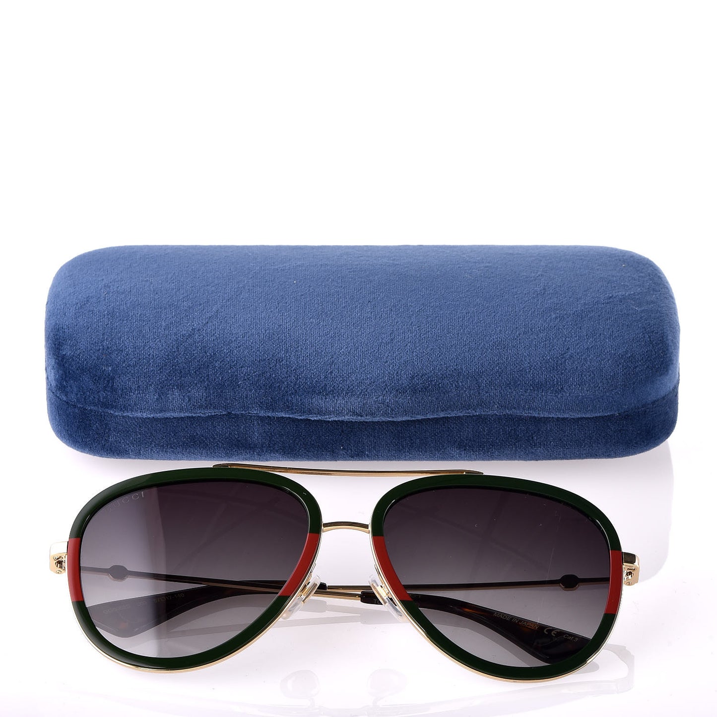 Web Aviator Sunglasses GG0062S Green Red