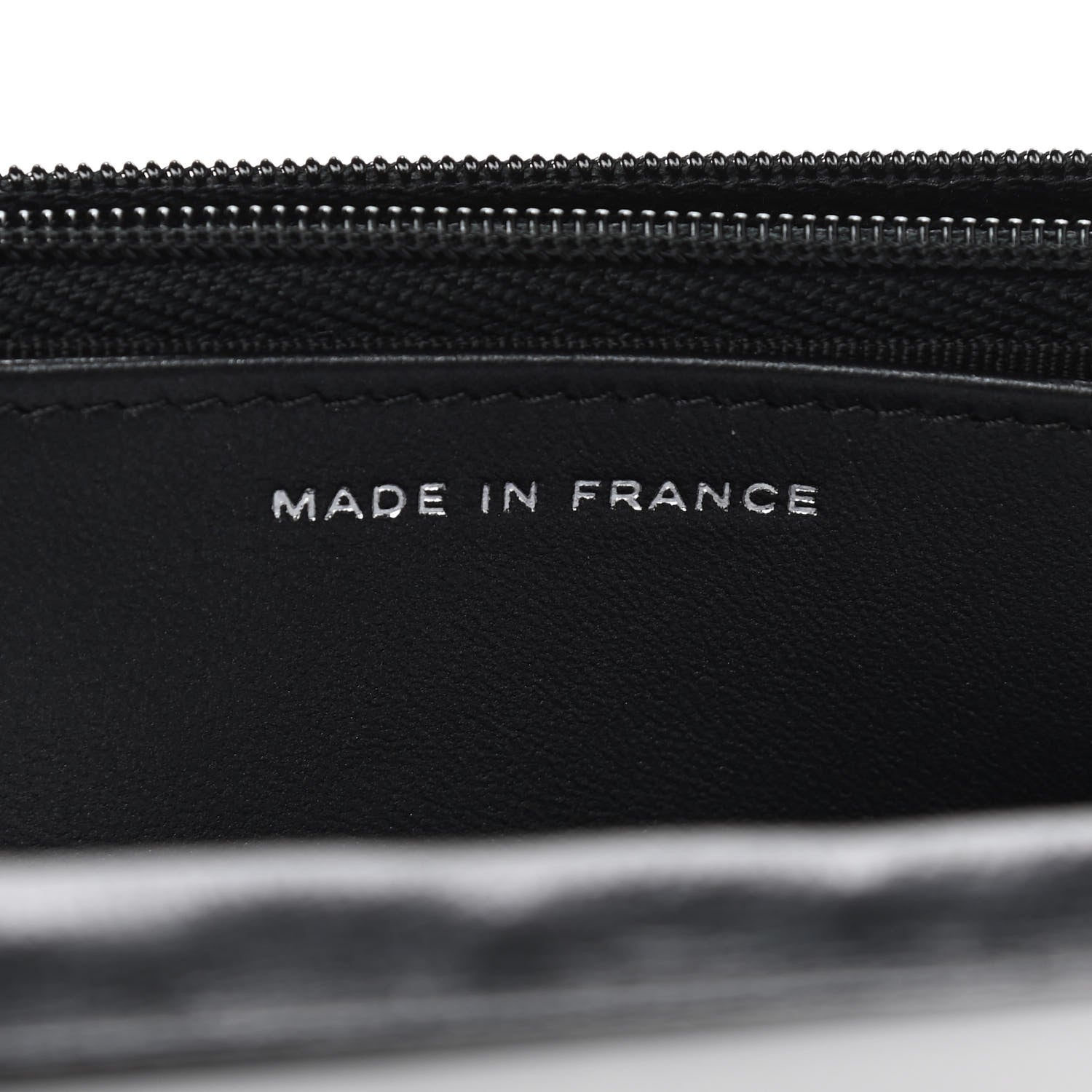 Chanel Lambskin Crystal Quilted Wallet On Chain WOC Black 8 of 11