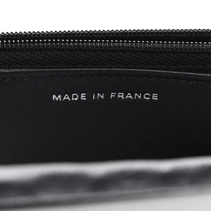 Chanel Lambskin Crystal Quilted Wallet On Chain WOC Black 8 of 11