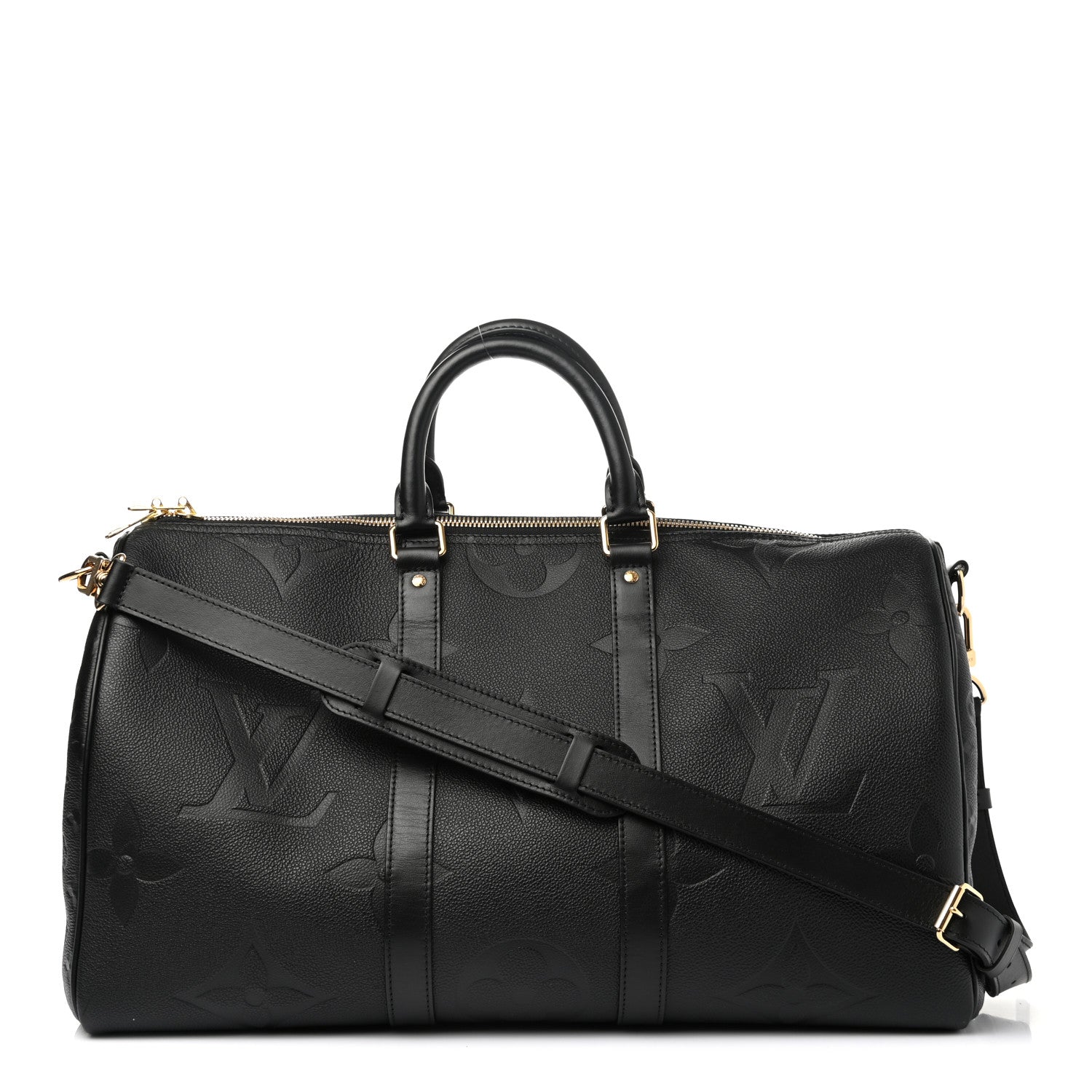 Louis Vuitton Empreinte Monogram Giant Keepall Bandouliere 45 Black 1 of 11