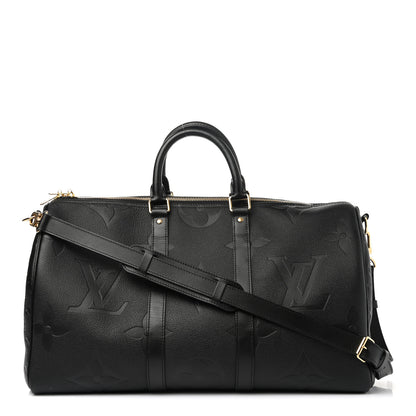 Louis Vuitton Empreinte Monogram Giant Keepall Bandouliere 45 Black 1 of 11