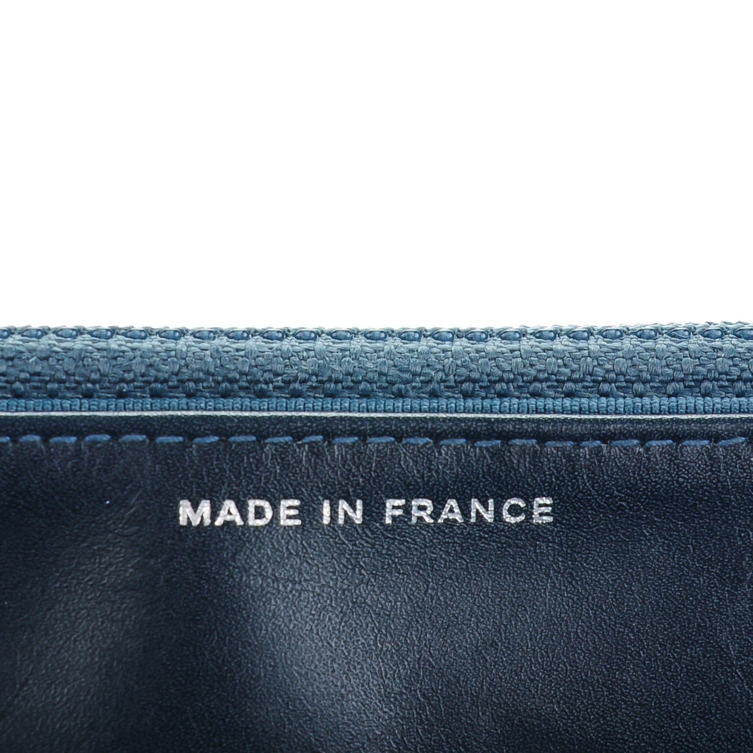 Chanel Aged Lambskin Quilted Reissue Wallet On Chain WOC Dark Blue 7 of 8