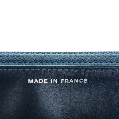 Chanel Aged Lambskin Quilted Reissue Wallet On Chain WOC Dark Blue 7 of 8