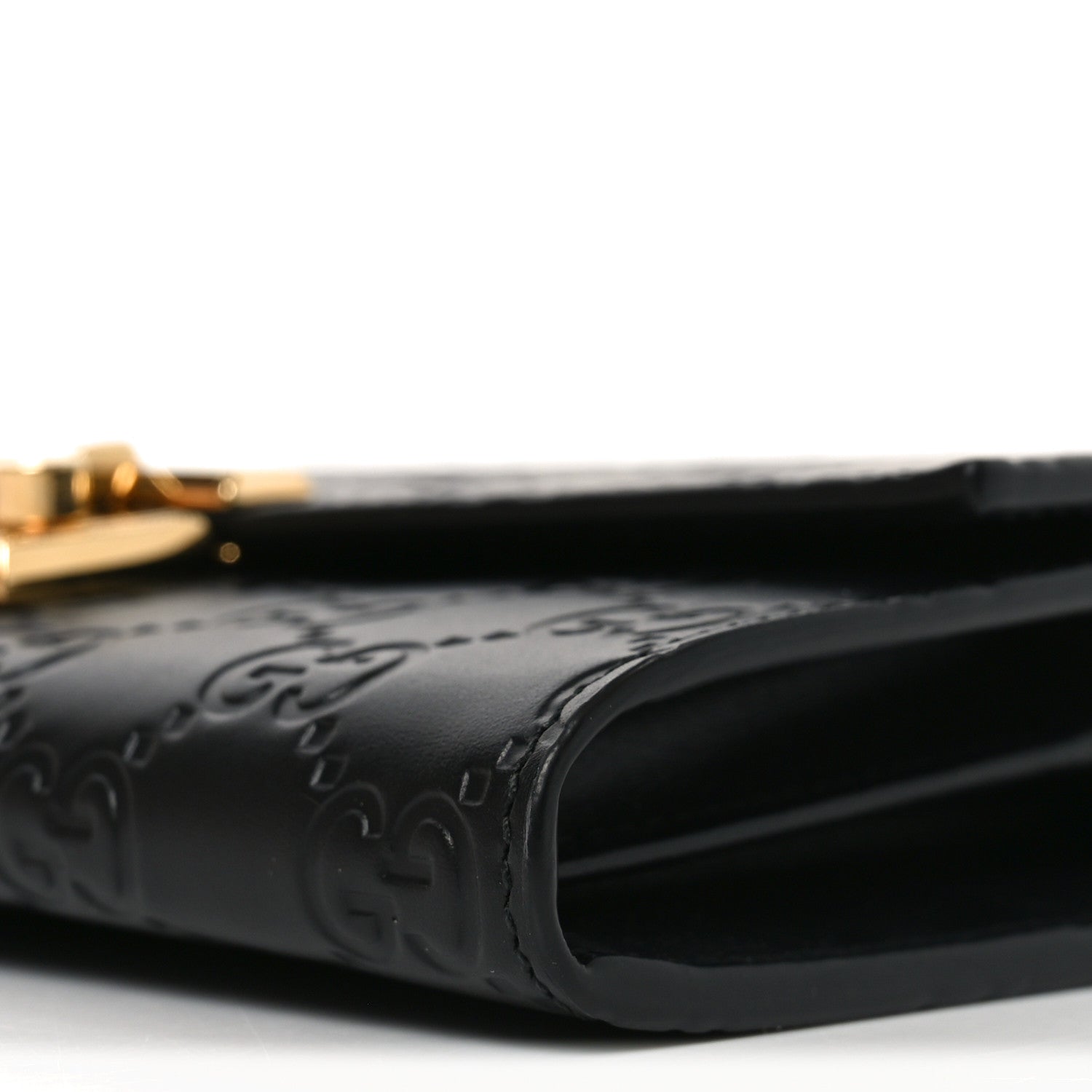 Gucci Guccissima Padlock Chain Wallet Black 17 of 20