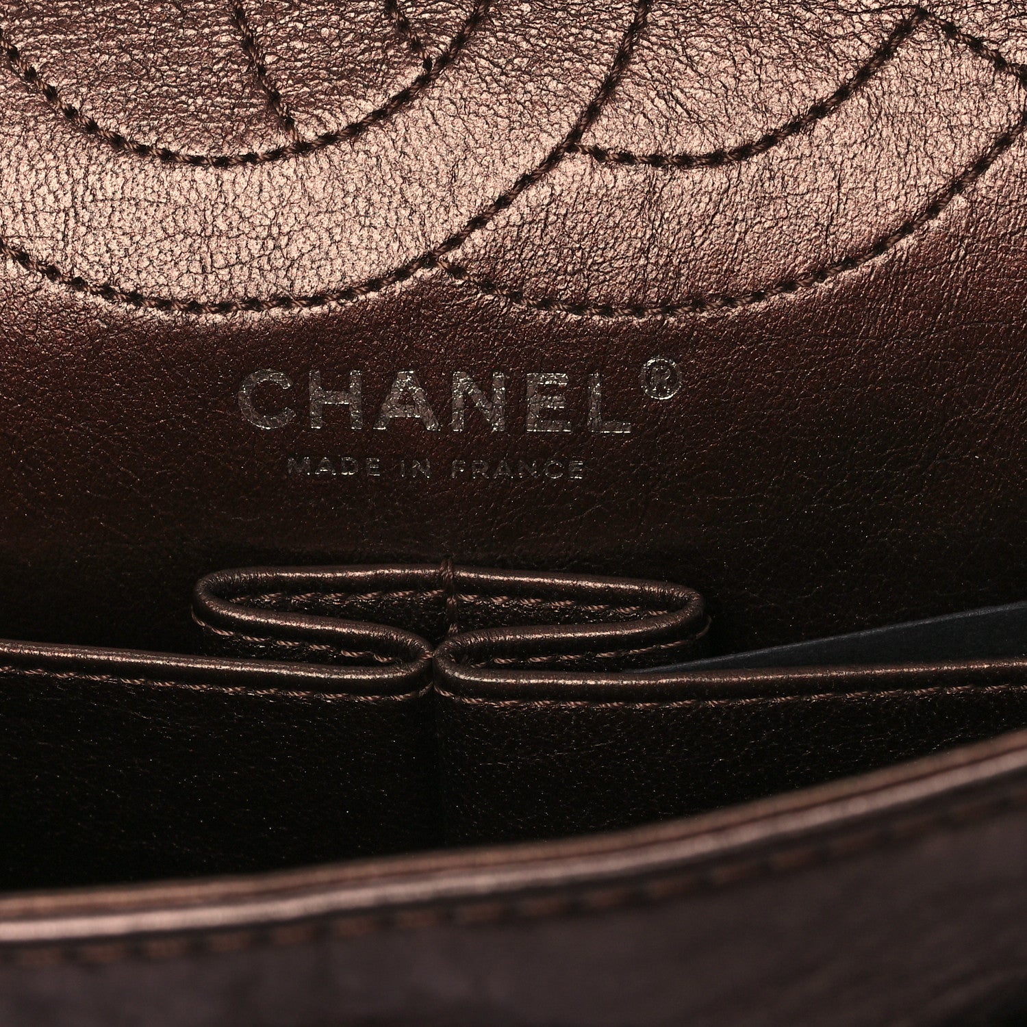 Chanel Metallic Aged Calfskin Quilted 2.55 Reissue 226 Flap Bronze 6 of 11