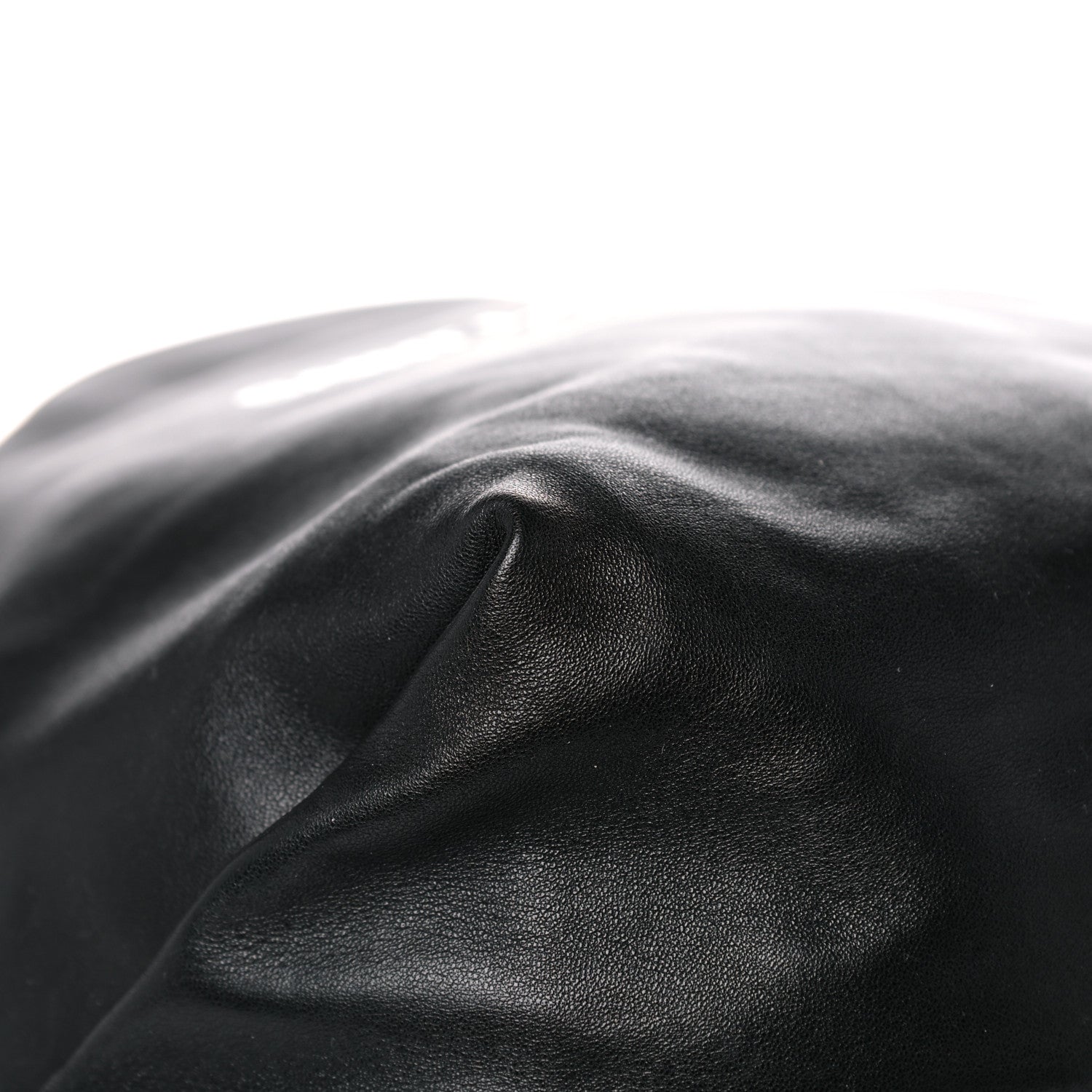 Saint Laurent Lambskin Teddy Drawstring Bag Black 9 of 13