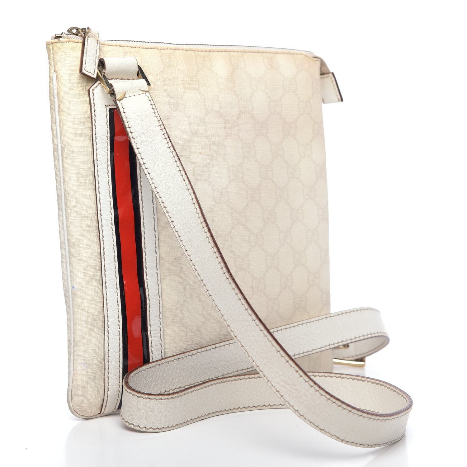 Gucci GG Plus Web Messenger Bag White 3 of 14