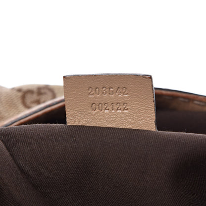 Gucci Monogram Large Jockey Hobo Beige 7 of 16