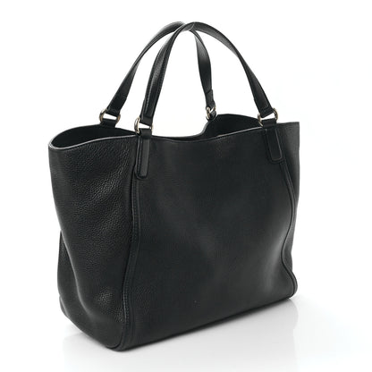 Gucci Pebbled Calfskin Medium Soho Shoulder Bag Black 3 of 9