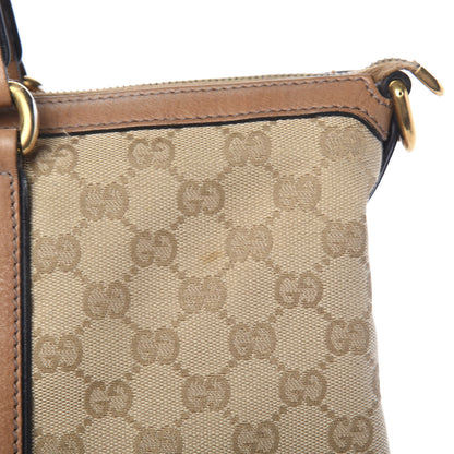 Gucci Monogram Web Medium Rania Top Handle Bag Sand 10 of 18