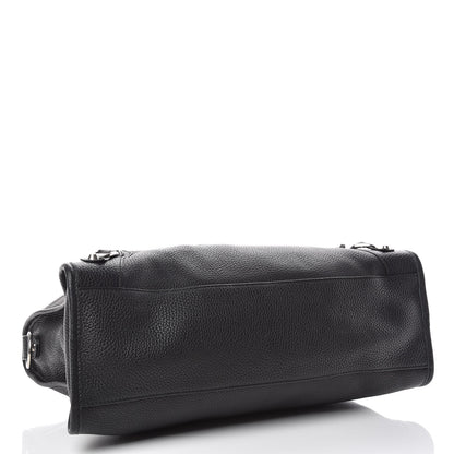 Balenciaga Vibrato Calfskin Classic Silver Hardware City Black 4 of 14
