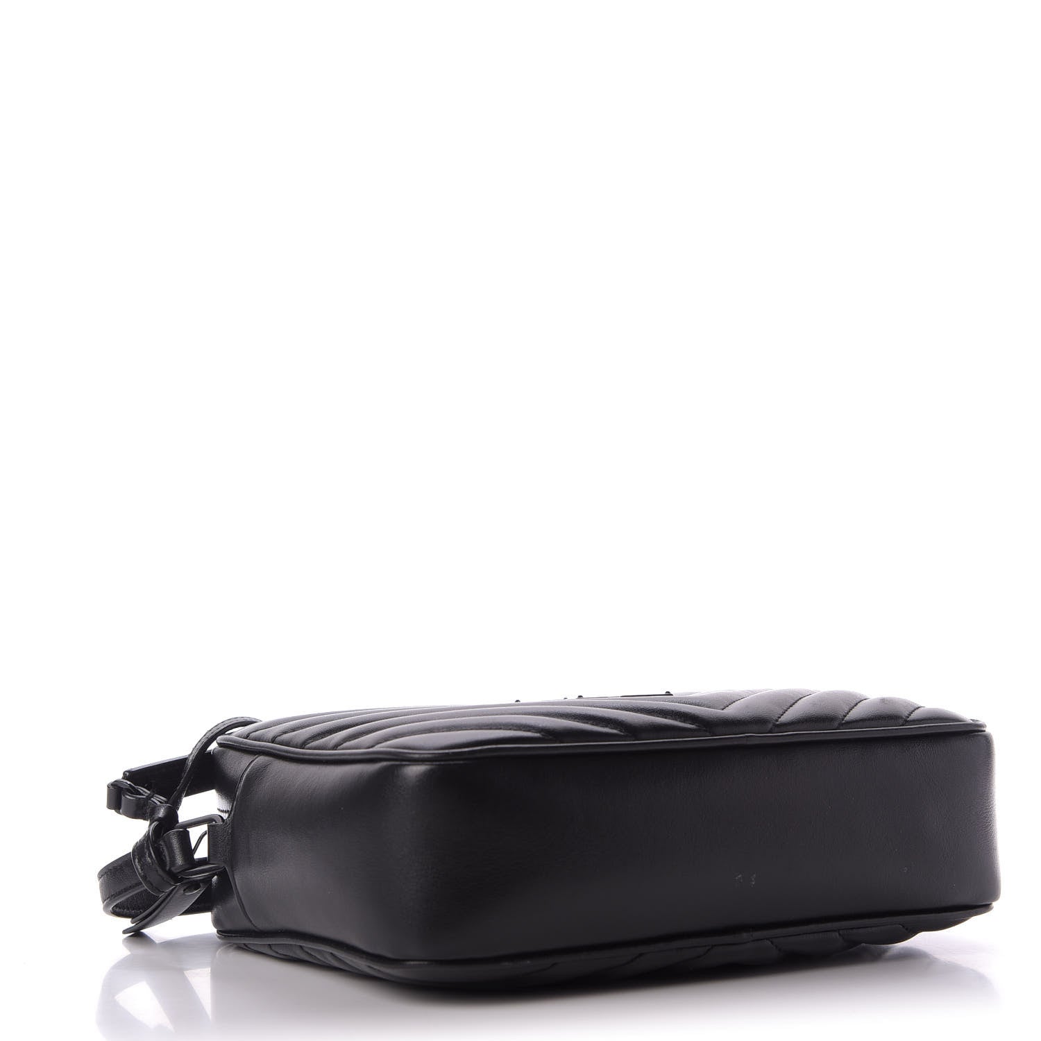 Saint Laurent Calfskin Matelasse Monogram Lou Camera Bag Black 4 of 9