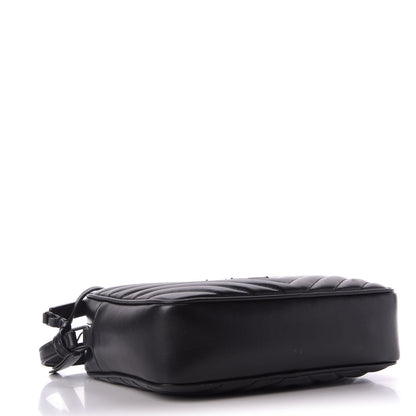 Saint Laurent Calfskin Matelasse Monogram Lou Camera Bag Black 4 of 9