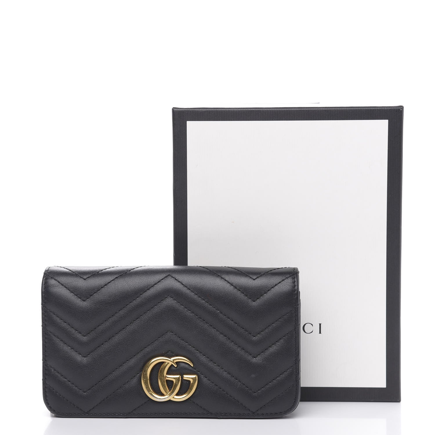 Gucci Calfskin Matelasse GG Marmont Mini Bag Black 15 of 15