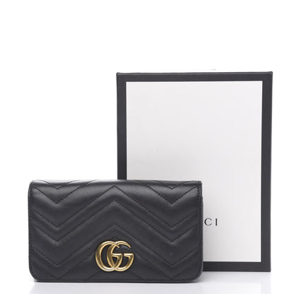 Gucci Calfskin Matelasse GG Marmont Mini Bag Black 15 of 15