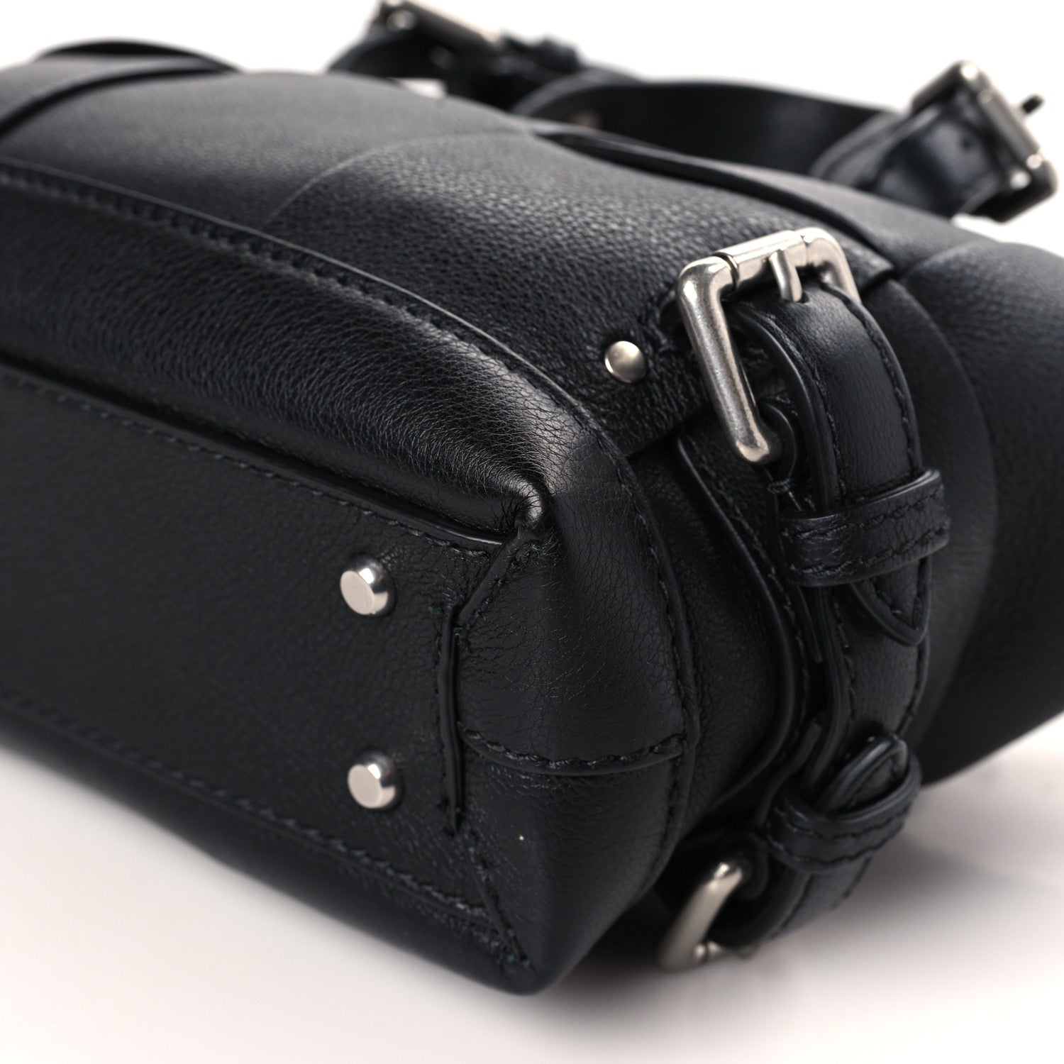 Bottega Veneta Grained Calfskin Arco Tool Tote Black 9 of 9