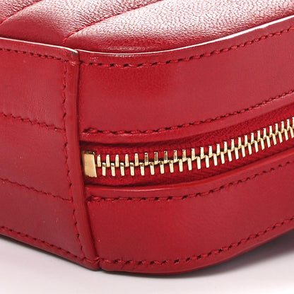 Saint Laurent Lambskin Matelasse Vicky Monogram Belt Bag Eros Red 10 of 10