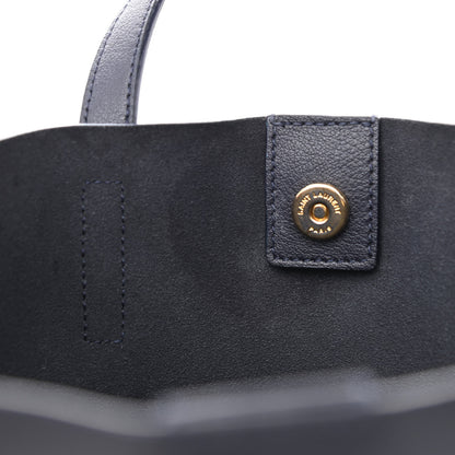 Saint Laurent Calfskin Toy Shopping Tote Navy 13 of 13
