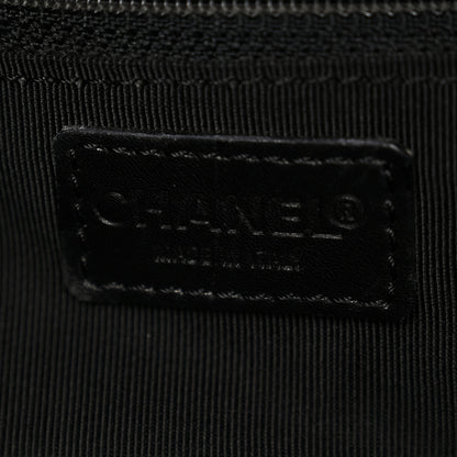 Chanel Suede Stitched Hobo Black 6 of 12