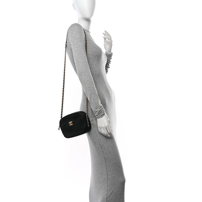Chanel Goatskin Quilted Small Casual Trip Camera Case Black 2 of 12