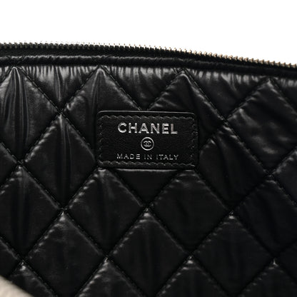 Chanel Caviar Studded Medium Deauville Pouch Black 6 of 7