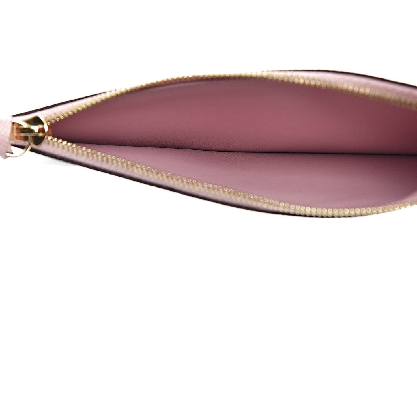 Calfskin Jeanne Wallet Zippered Insert Rose Ballerine