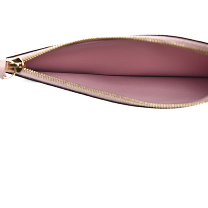 Louis Vuitton Calfskin Jeanne Wallet Zippered Insert Rose Ballerine 5 of 6