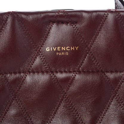 Givenchy Lambskin Quilted Mini GV Bucket Bag Aubergine 6 of 10
