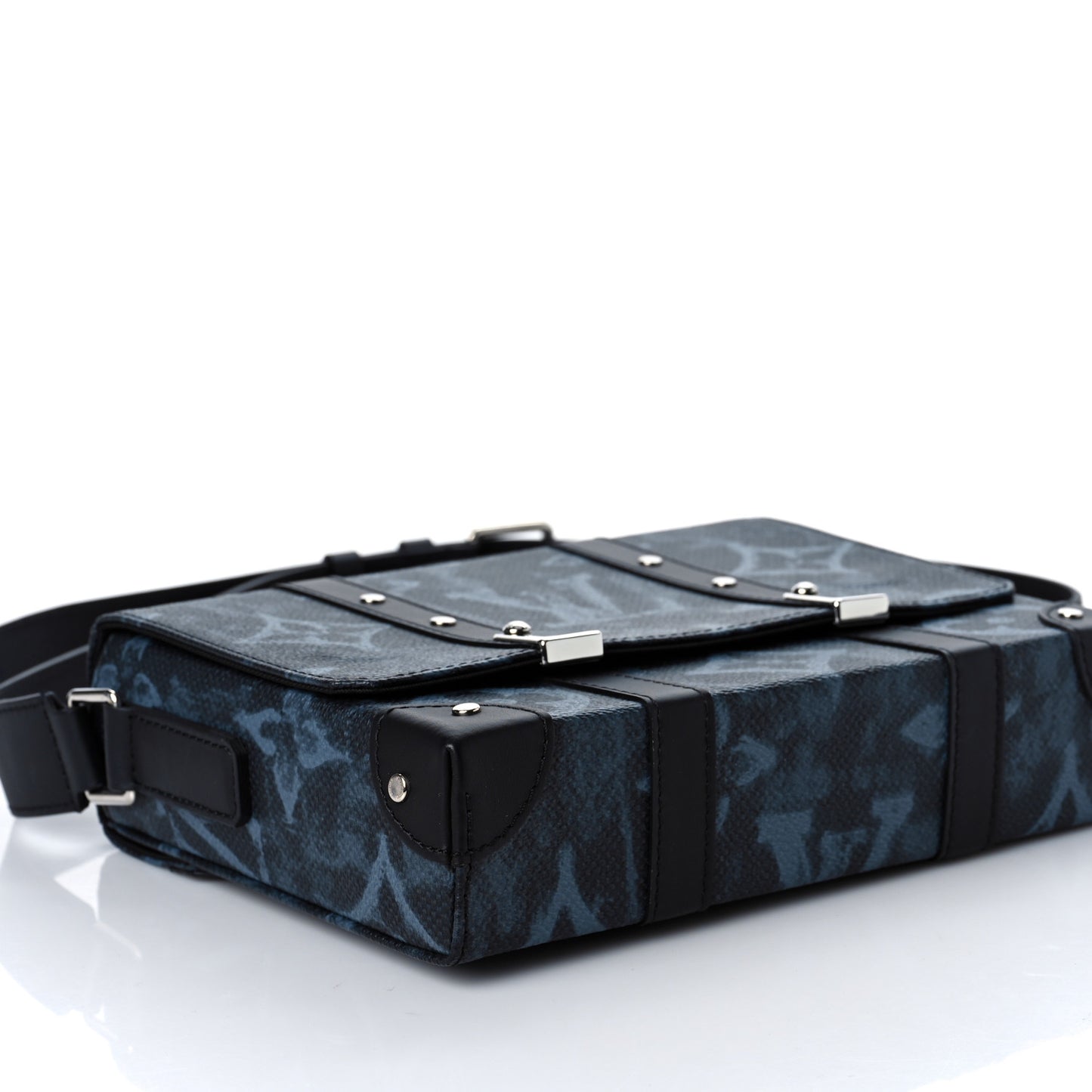 Monogram Pastel Trunk Messenger Black