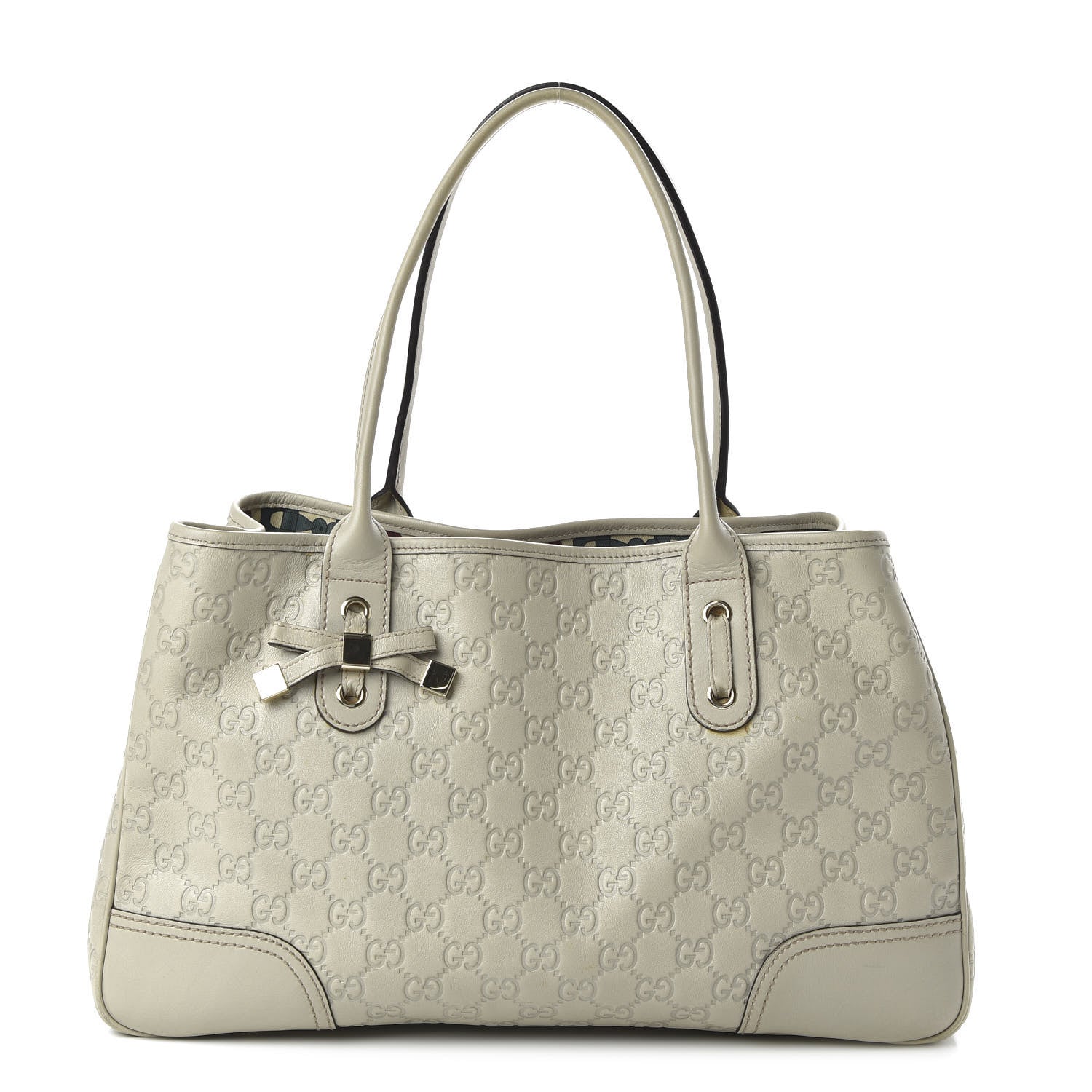 Gucci Guccissima Medium Princy Tote Off White 1 of 12