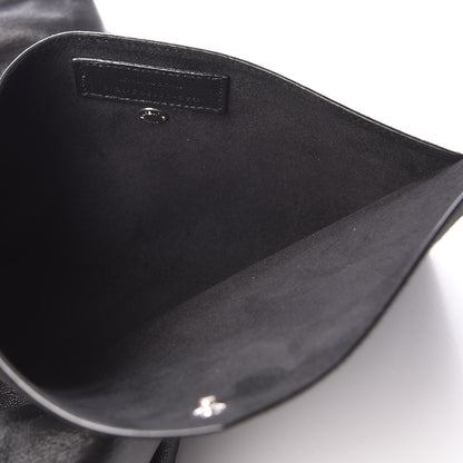Saint Laurent Linen Canvas Teddy Shopping Bag Black 12 of 13