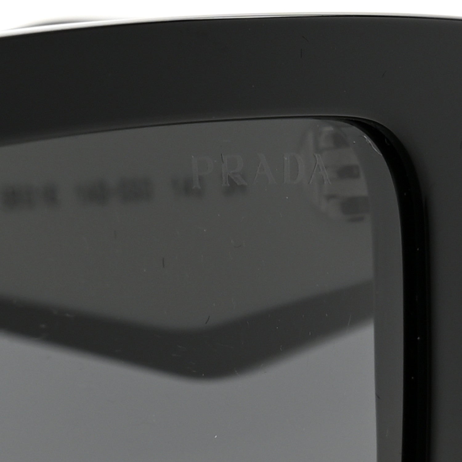 Prada Acetate Square Sunglasses SPR 24Z Black White 7 of 8