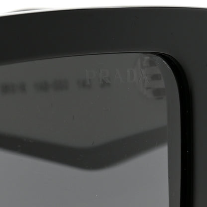 Prada Acetate Square Sunglasses SPR 24Z Black White 7 of 8