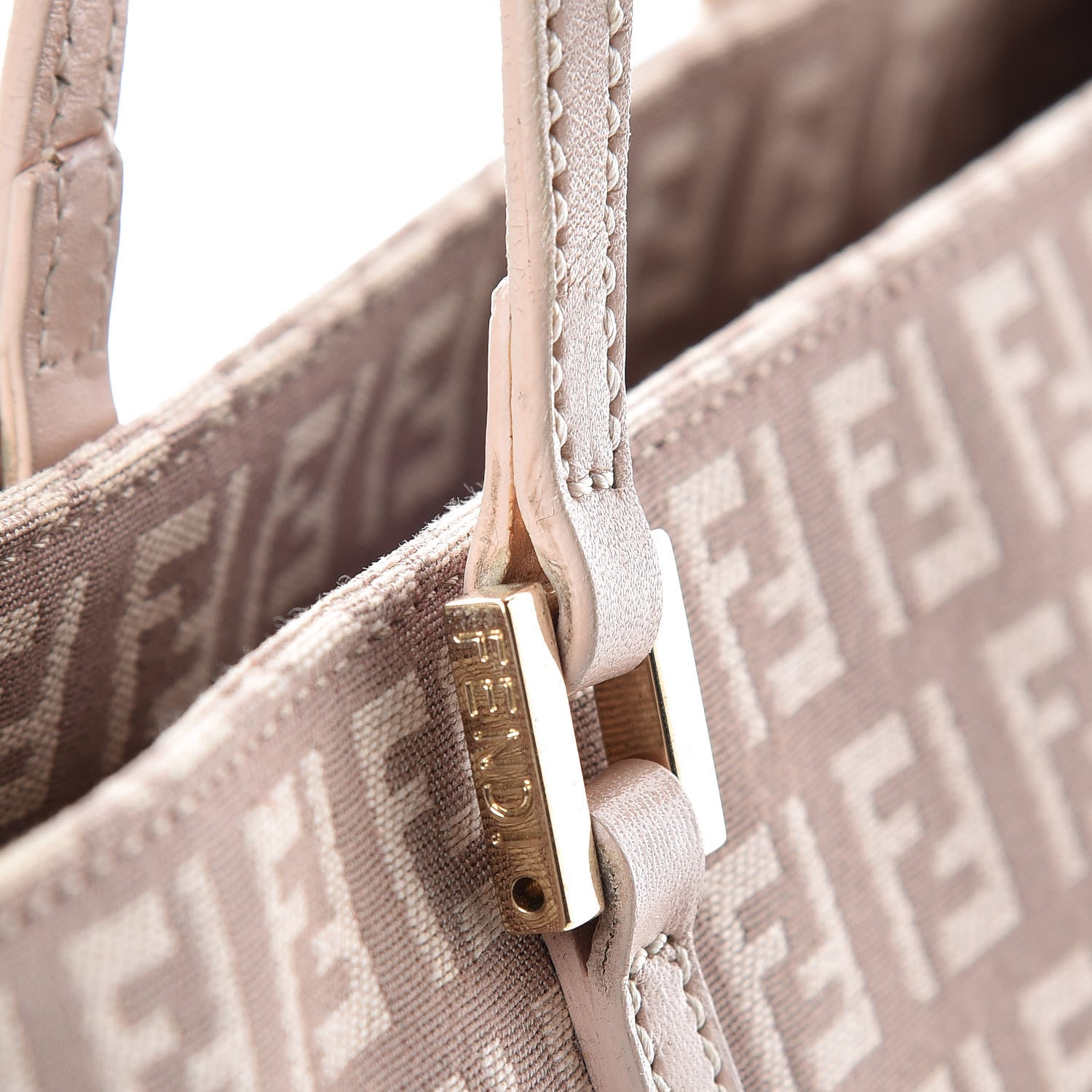 Fendi Zucchino Vitello Small Tote Cipria Teint Cipria 18 of 19