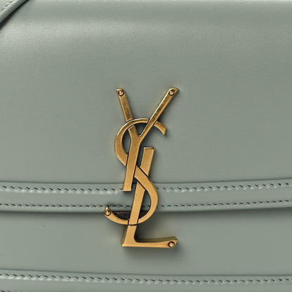 Saint Laurent Smooth Calfskin Small Solferino Satchel Acqua 7 of 11
