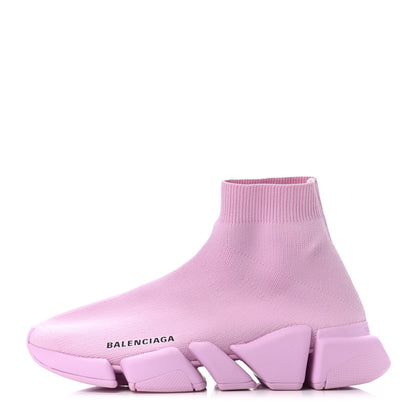 Balenciaga Technical 3D Recycled Knit Womens Speed 2.0 Sneakers 38 Monocolor Light Pink 1 of 5