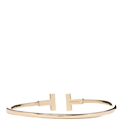 Tiffany 18K Yellow Gold T Wire Bracelet 2 of 4