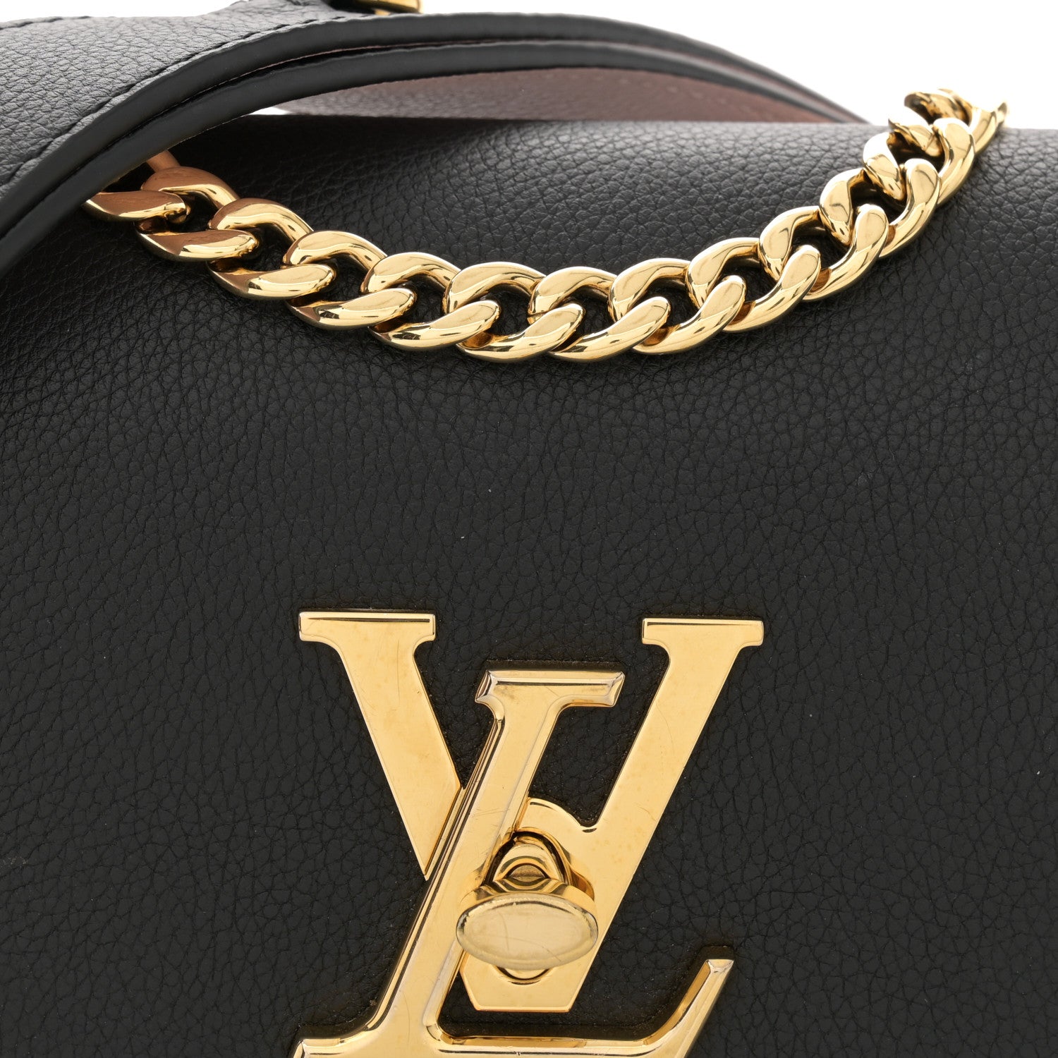 Louis Vuitton Grained Calfskin Lockme Tender Black 7 of 11