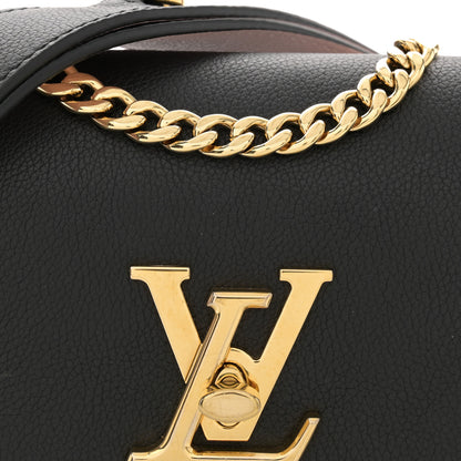 Louis Vuitton Grained Calfskin Lockme Tender Black 7 of 11