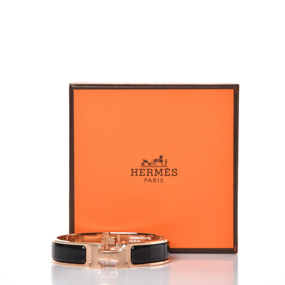 Hermes Enamel Narrow Clic Clac H Bracelet PM Black 7 of 7